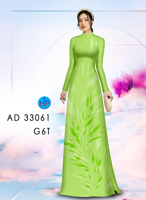 Vải Áo Dài Hoa In 3D AD 33061 7